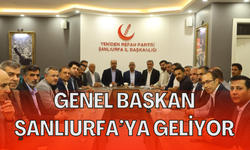 YRP Genel Başkanı Şanlıurfa’ya Geliyor