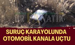 Suruç Karayolunda Otomobil Kanala Uçtu: Yaralılar Var