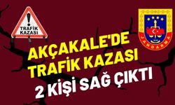 Akçakale'de Trafik Kazası: Takla Atan Araçtan 2 Kişi Sağ Çıktı