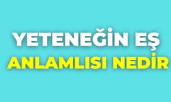 Yeteneğin Eş Anlamlısı Nedir