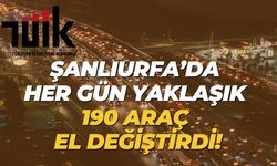 Şanlıurfa’da 5 Bin 864 Araç El Değiştirdi