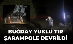Şanlıurfa'da Feci Kaza: Buğday Yüklü Tır Şarampole Devrildi