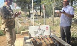 Ceylanpınar İlçe Jandarma Komutanı İlker Bilim Şehit Dağtekin’i Andı