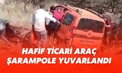 Şanlıurfa’da Hafif Ticari Araç Şarampole Yuvarlandı: Yaralılar Var