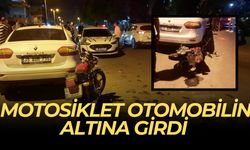 Şanlıurfa Haliliye'de Motosiklet Otomobilin Altına Girdi