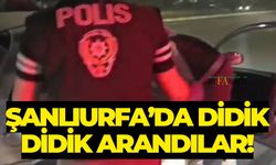 Şanlıurfa’da İşyerleri, Araçlar, Şahıslar Didik Didik Arandı!
