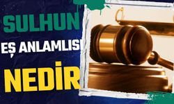 Sulhun Eş Anlamlısı Nedir