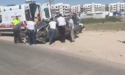 Suruç Aligör’de Trafik Kazası! İki Araç Birbirine Girdi