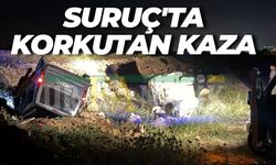 Suruç’ta Kontrolden Çıkan Araçlar Şarampole Devrildi: Yaralılar Var