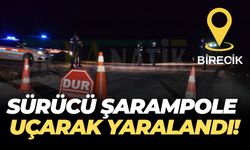 Şanlıurfa Birecik'te Otomobil Şarampole Uçtu: Sürücü Yaralandı
