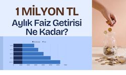 1 Milyon TL Aylık Faiz Getirisi Ne Kadar? 100 Bin, 500 Bin, 1 Milyon TL İçin Tablolu Hesaplama