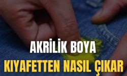 Akrilik Boya Kıyafetten Nasıl Çıkar