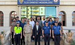 Halfeti Kaymakamı Hakan Başoğlu Bayramda Jandarma ve Polisin Yanında Oldu