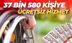 37 Bin 580 Kişiye Ücretsiz Hizmet