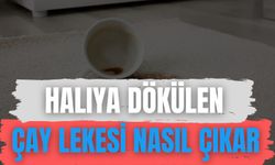 Halıya Dökülen Çay Lekesi Nasıl Çıkar
