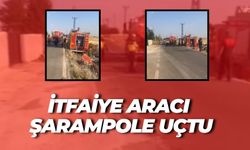 Şanlıurfa Viranşehir’de Yangın Dönüşü İtfaiye Aracı Kaza Yaptı
