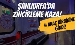 Karaköprü'de Zincirleme Kaza: 4 Araç Birbirine Girdi, Yaralanan Yok!