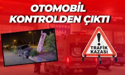 Şanlıurfa’da Otomobil Savrularak Kaldırıma Vurdu