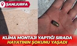 Suruç’ta Klima Ustasının Yanına Yorgun Mermi Düştü