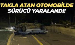 Şanlıurfa Eyyübiye’de Takla Atan Otomobilde Sürücü Yaralandı!