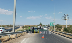 Şanlıurfa'da Otoban Bağlantı Yolu  Üzerinde Korku Dolu Anlar