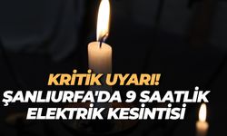 Şanlıurfa’da 17 Temmuz’da Geniş Kapsamlı Elektrik Kesintisi: DEDAŞ’tan Açıklama Geldi