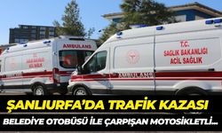 Şanlıurfa’da Belediye Otobüsü İle Motosiklet Çarpıştı: 1 Kişi Yaralandı