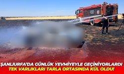 Şanlıurfa’da Günlük Yevmiyeyle Geçiniyorlardı… Tek Varlıkları, Tarla Ortasında Kül Oldu!
