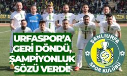 Şanlıurfaspor’a Geri Döndü, Şampiyonluk Sözü Verdi!