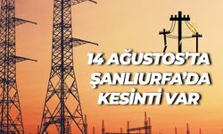 14 Ağustos’ta Şanlıurfa’da Elektrik Kesintisi Olacak İlçeler Belli Oldu