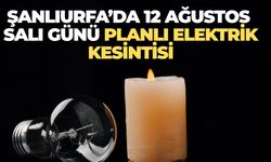 Şanlıurfa’da 12 Ağustos 2025 Salı Günü Planlı Elektrik Kesintisi