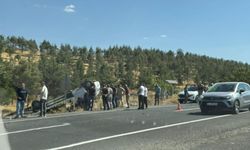 Şanlıurfa'da Korkutan Kaza! Çekici Takla Attı