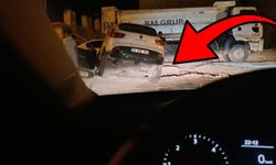 Şanlıurfa Hilvan’da Yol Çalışması Kazası: Otomobil Çukura Düştü!