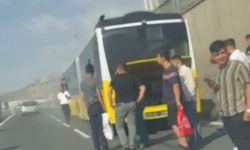 Şanlıurfa’da Şehir İçi Toplu Taşıma Aracı Alev Aldı