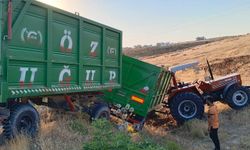 Şanlıurfa Bozova’da Traktör Şarampole Devrildi! Büyük Bir Facia Kıl Payı Atlatıldı