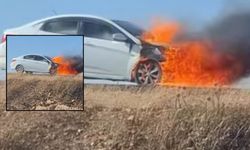 Suruç-Akçakale Yolunda Korku Dolu Anlar: Araç Küle Döndü