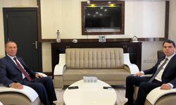 Eski Milletvekili Mahmut Kaplan'dan Kaymakam Tuna'ya Ziyaret