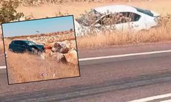 Bozova’da Kafa Kafaya Çarpışan İki Otomobil Şarampole Uçtu