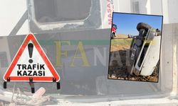 Eyyübiye'de Feci Kaza! Minibüs Takla Atarak Şarampole Devrildi