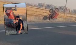 Suruç'ta Feci Kaza! Şarampole Devrilen Traktörün Altında Kaldı