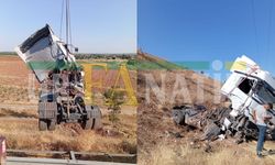 Suruç'ta Kontrolden Çıkan Tır Şarampole Uçtu: 1 Ağır Yaralı