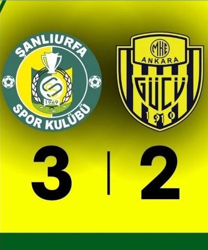 Şanlıurfaspor 3, Ankaragücü 2