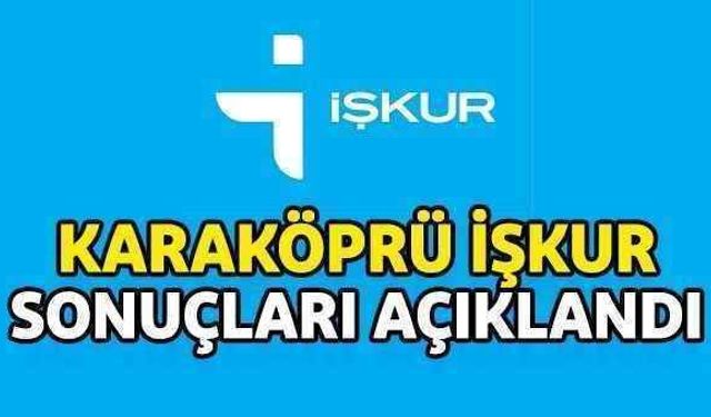 Karaköprü İŞKUR TYP kura çekim sonuçları açıklandı! İşte tam liste