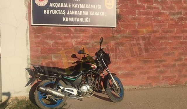 İstanbul’dan çaldığı motosikletle Akçakale’de yakalandı