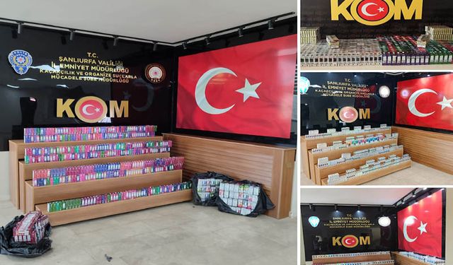 Şanlıurfa KOM Şubeden 2 milyon 780 bin TL’lik operasyon