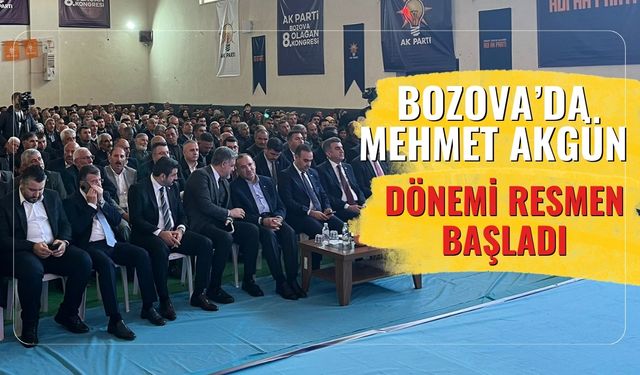 Bozova’da Mehmet Akgün Dönemi Resmen Başladı