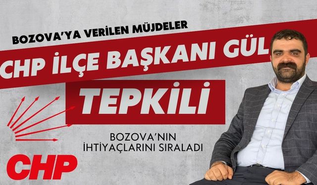 CHP Bozova İlçe Başkanı Abdulkadir Gül'den Tepki