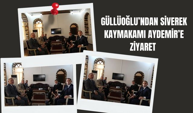 Güllüoğlu’ndan Siverek Kaymakamı Aydemir’e Ziyaret