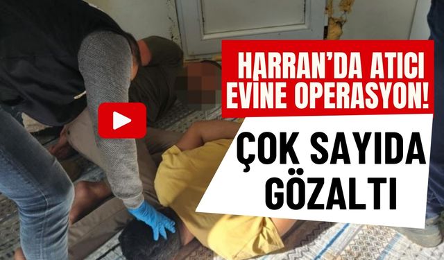 Harran’da Atıcı Evine Operasyon! Çok Sayıda Gözaltı