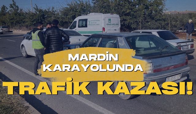 Mardin Karayolunda Trafik Kazası!